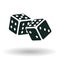 Dice icon monochrome