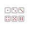 dice icon template