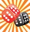 Dice lucky casino gambling game win success