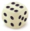 Dice over white background