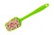 Diced ham on a green spoon