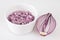 Diced red onion