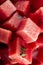 Diced watermelon bio