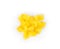 Diced yellow bell pepper isolated