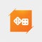 Dices sign icon. Casino game symbol.