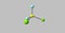 Dichlorodifluoromethane molecular structure isolated on grey