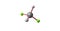 Dichloromethane molecular structure isolated on white