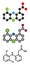 Diclofenac pain and inflammation drug (NSAID) molecule