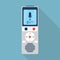 Dictaphone icon, flat design style