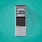 Dictaphone icon, flat design style.