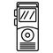 Dictaphone icon, outline style