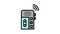 dictaphone, voice recorder gadget color icon animation