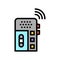 dictaphone, voice recorder gadget color icon vector illustration