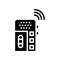 dictaphone, voice recorder gadget glyph icon vector illustration