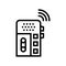 dictaphone, voice recorder gadget line icon vector illustration