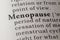 Dictionary definition of menopause