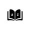 Dictionary icon. Glossary. Badge with book. Dictionary logo. Library icon. Vector EPS 10