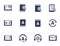 Dictionary and translation related icons