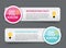 Did you know interesting fact label sticker set. Vector Illustration