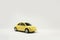 die cast models yellow color on white background