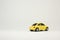 die cast models yellow color on white background