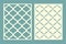 Die and laser cut screen panels quatrefoil pattern. Laser cutting decorative Stencil tile For drawing, plaster and painting wall