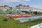 DIEPPE, FRANCE - MAY 25, 2019: French Rowing Championship. Water Rowing boats