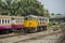 Diesel Electric GE Locomotives At Thonburi train Station.