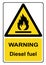 Diesel fuel sign