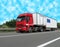 Diesel heavy cargo van (fuel lorry), highway
