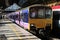 Diesel multiple unit train in Preston station