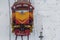 Diesel shunting locomotive at a snow-covered railway station. The concept of railway transportation