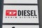 Diesel sign logo and text front of store Italian brand design fashion clothing shop