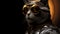 Dieselpunk Cat In Sunglasses Urban Egyptian Mau With A Groovy Twist