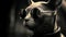 Dieselpunk-inspired Sphynx Cat With Sunglasses: A Monochromatic Depth