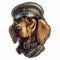 Dieselpunk Yorkshire Terrier Sticker Image