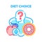 Diet Choice Vector Concept Color Illustration