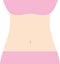 Diet female slim vector illustration