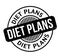 Diet Plans rubber stamp