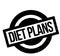 Diet Plans rubber stamp