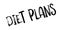 Diet Plans rubber stamp