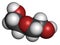 Diethylene glycol chemical solvent molecule. Highly toxic. Used as adulterant in wine, syrups and counterfeit drugs.