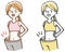 dieting female slim illustration