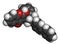 Difenacoum rodenticide molecule vitamin K antagonist. 3D rendering. Atoms are represented as spheres with conventional color.