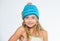 Difference between knitting and crochet. Fall winter season accessory. Free knitting patterns. Knitted hat with pompon