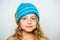 Difference between knitting and crochet. Free knitting patterns. Fall winter season accessory. Childrens knitted hats