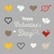 Different abstract heart icons collection