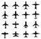 Different Airplane Silhouette-Vector