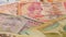 Different asian currency bank notes