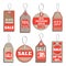 Different badges and tags on the theme of sale, discount, retail